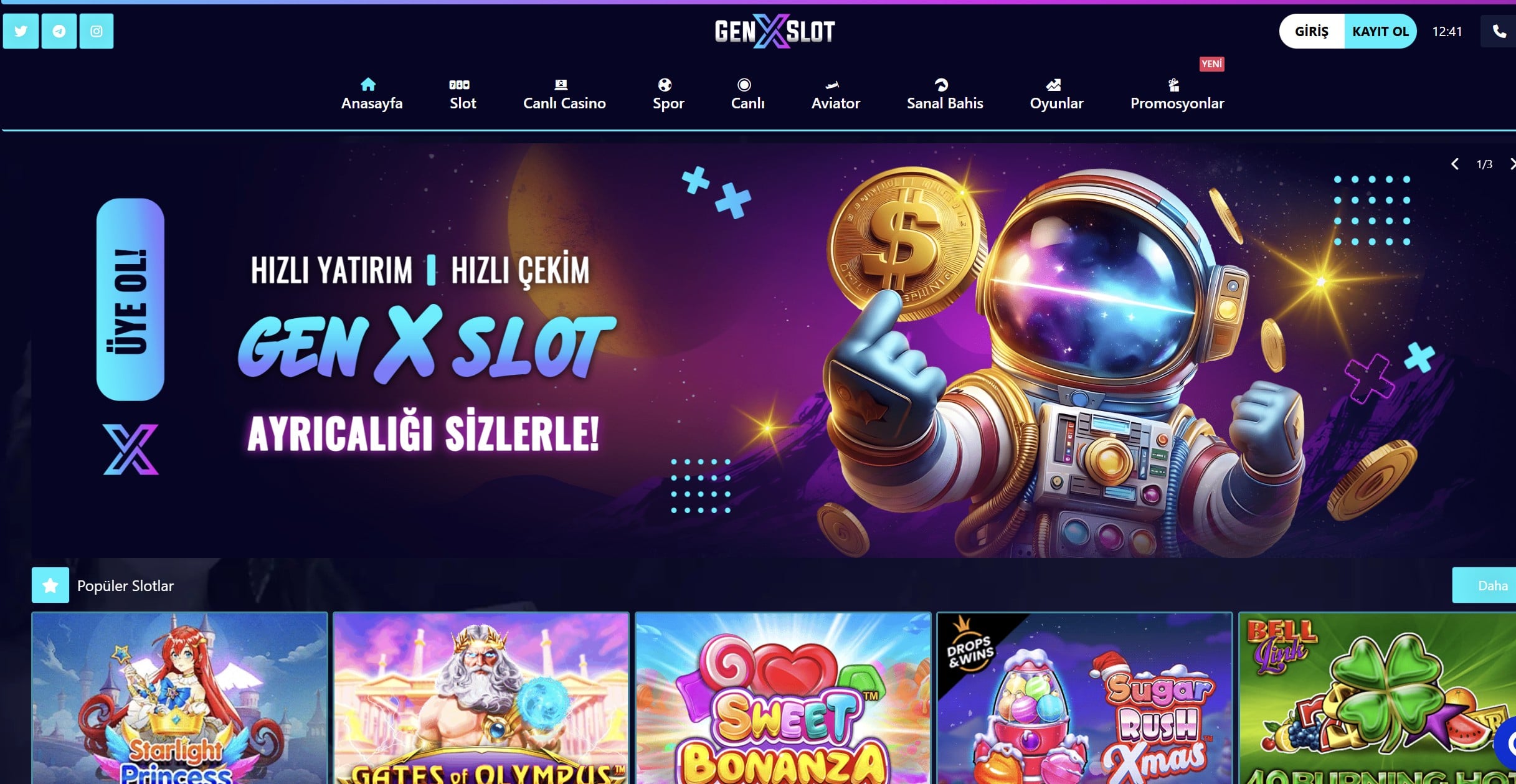 genxslot üyelik